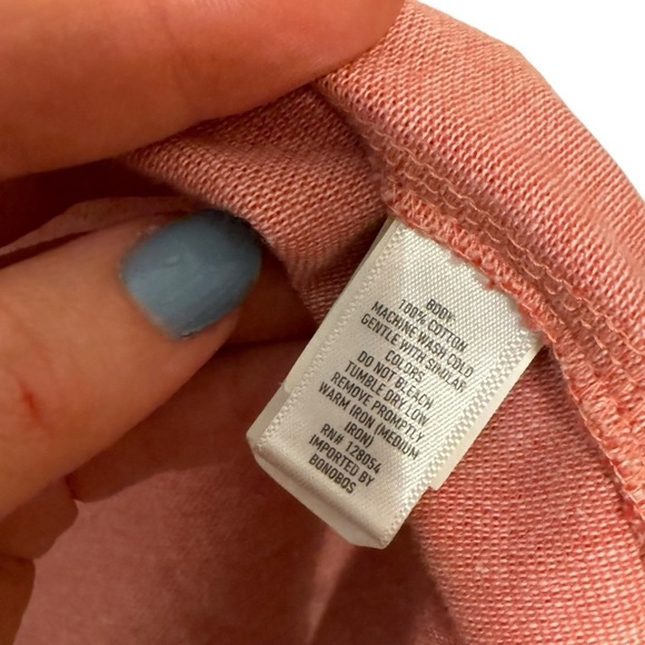 Bonobos Standard Fit salmon Oxford Cotton Knit Button-Up Shirt XL - Picture 11 of 12